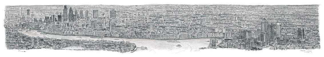 London Panorama by Stephen Wiltshire - printed by Giclee London