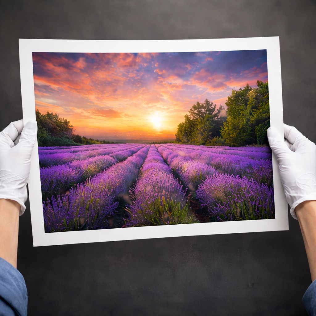 A selection of archival giclee printing papers